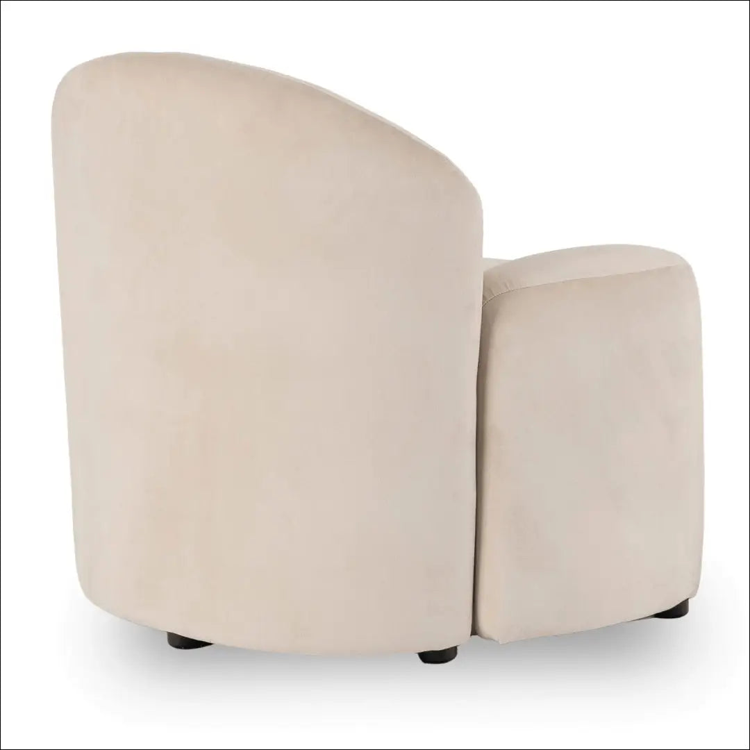 Kreminės spalvos aksominis poilsio fotelis TE2469 - €239.60 Save 15% __label:Pristatymas 5-14 d.d., Newelite Naujausi