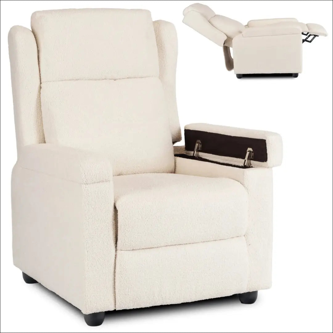 Kreminės spalvos „Boucle“ atlošiamas fotelis TE2601 - €206.49 Save 15% __label:Pristatymas 5-14 d.d., Newelite Naujausi