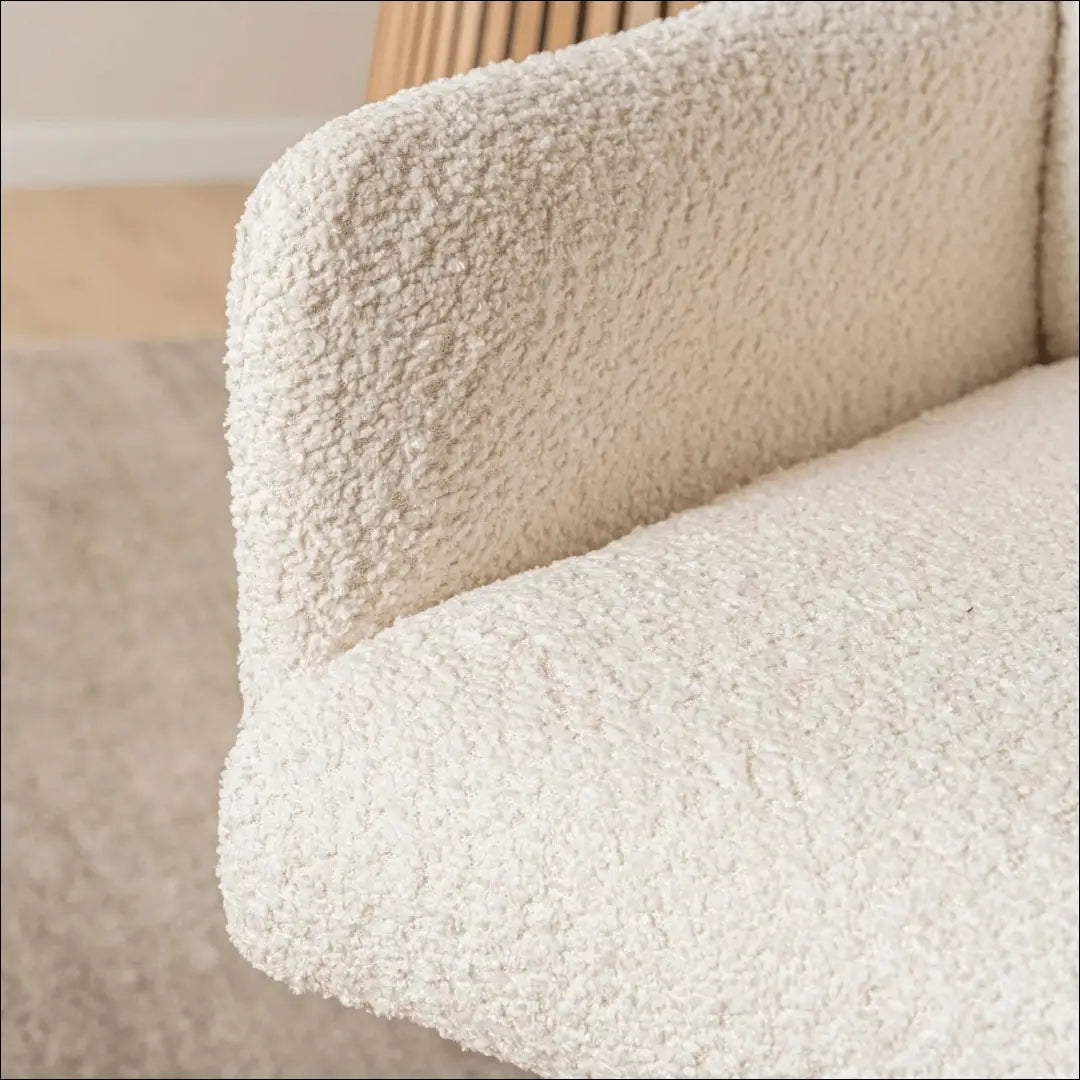 Kreminės spalvos „Boucle“ besisukanti kėdė TE2454 - €138.29 Save 15% __label:Pristatymas 5-14 d.d., Newelite Naujausi