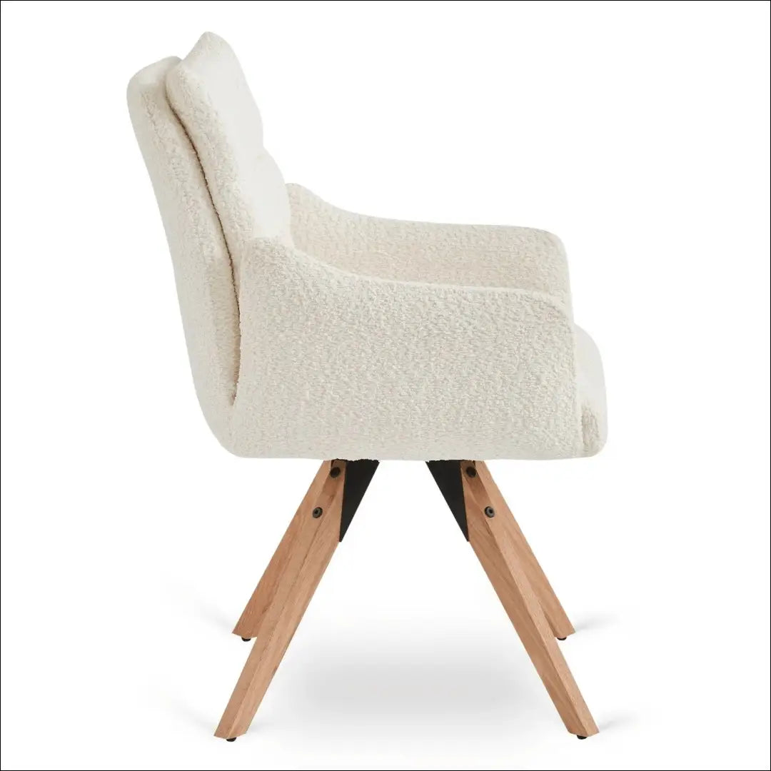 Kreminės spalvos „Boucle“ besisukanti kėdė TE2454 - €138.29 Save 15% __label:Pristatymas 5-14 d.d., Newelite Naujausi