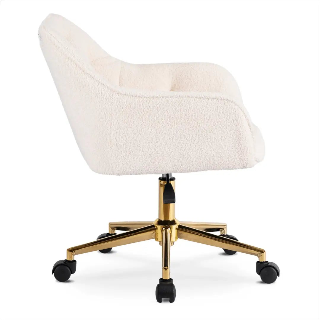 Kreminės spalvos „Boucle“ besisukanti kėdė TE2597 - €90 Save 15% __label:Pristatymas 5-14 d.d., Newelite Naujausi
