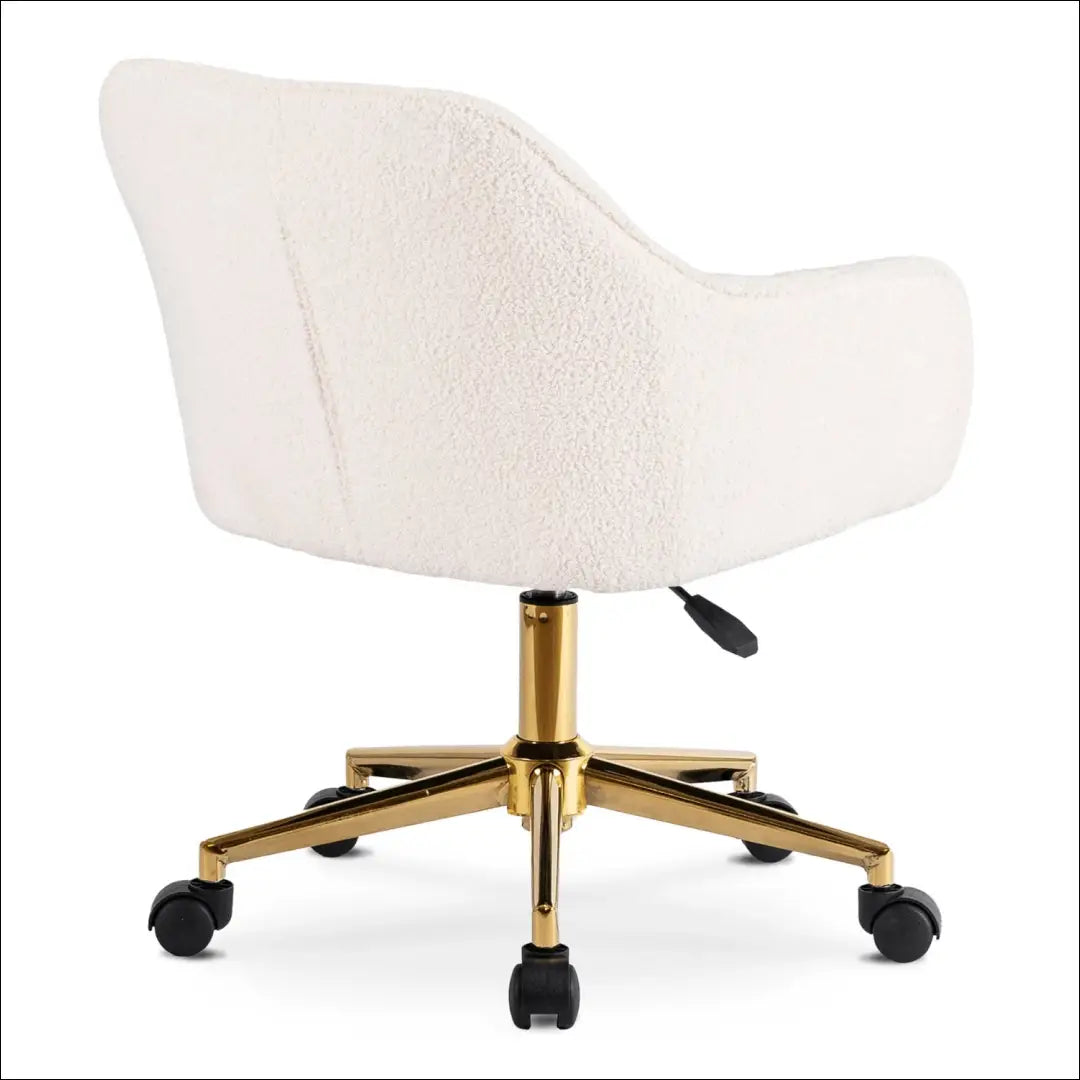 Kreminės spalvos „Boucle“ besisukanti kėdė TE2597 - €90 Save 15% __label:Pristatymas 5-14 d.d., Newelite Naujausi