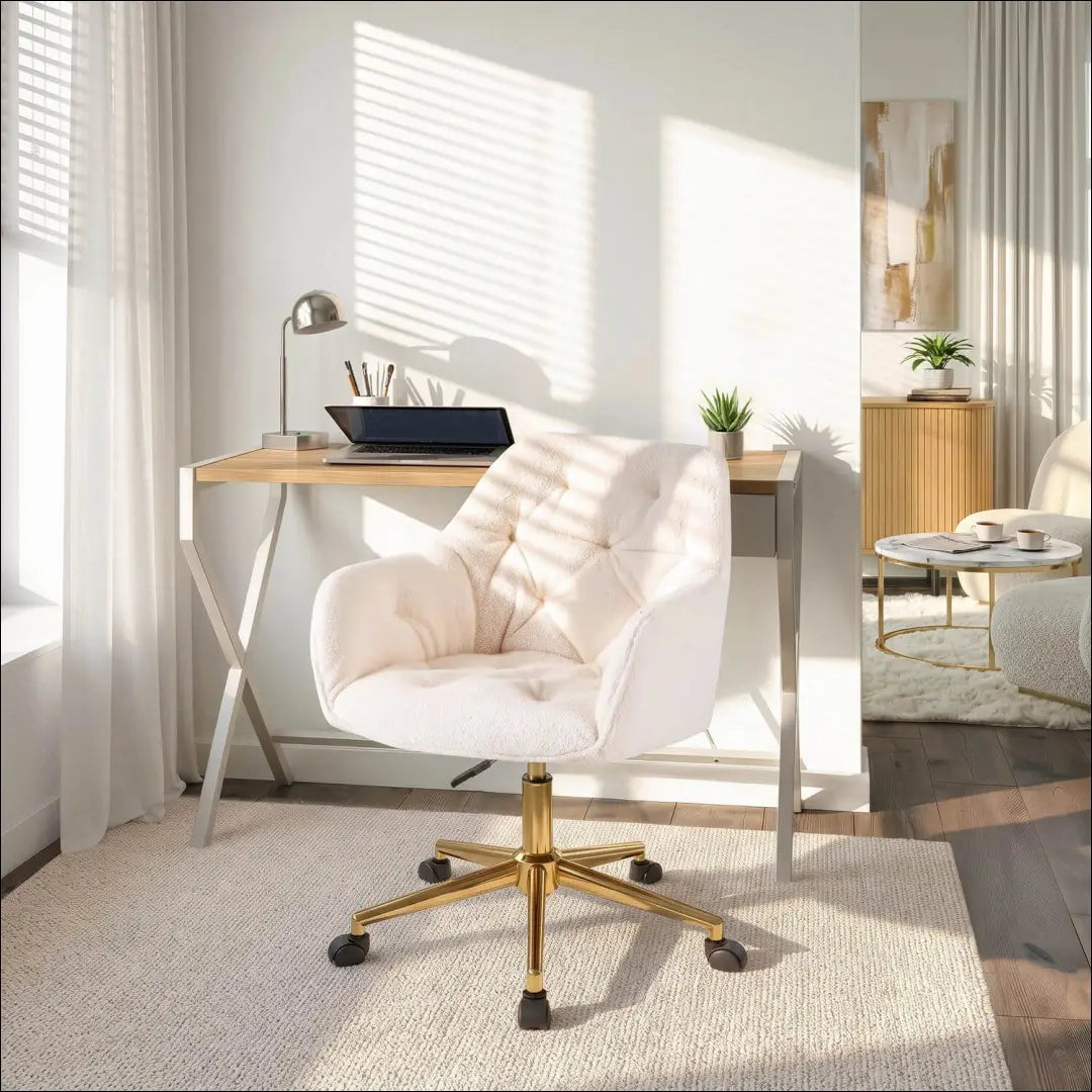Kreminės spalvos „Boucle“ besisukanti kėdė TE2597 - €89.89 Save 15% __label:Pristatymas 5-14 d.d., Newelite Naujausi