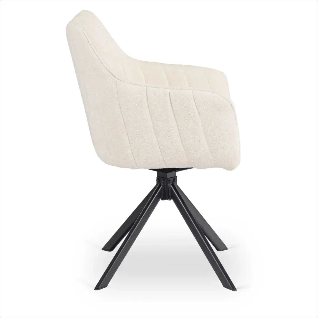 Kreminės spalvos „Boucle“ pasukama kėdė TE2586 - €115.46 Save 15% __label:Pristatymas 5-14 d.d., Newelite Naujausi