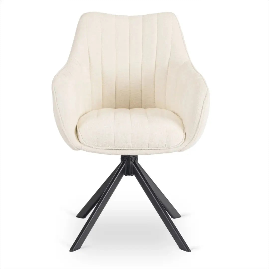 Kreminės spalvos „Boucle“ pasukama kėdė TE2586 - €115.46 Save 15% __label:Pristatymas 5-14 d.d., Newelite Naujausi