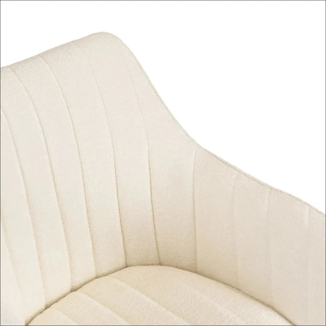 Kreminės spalvos „Boucle“ pasukama kėdė TE2586 - €115.46 Save 15% __label:Pristatymas 5-14 d.d., Newelite Naujausi