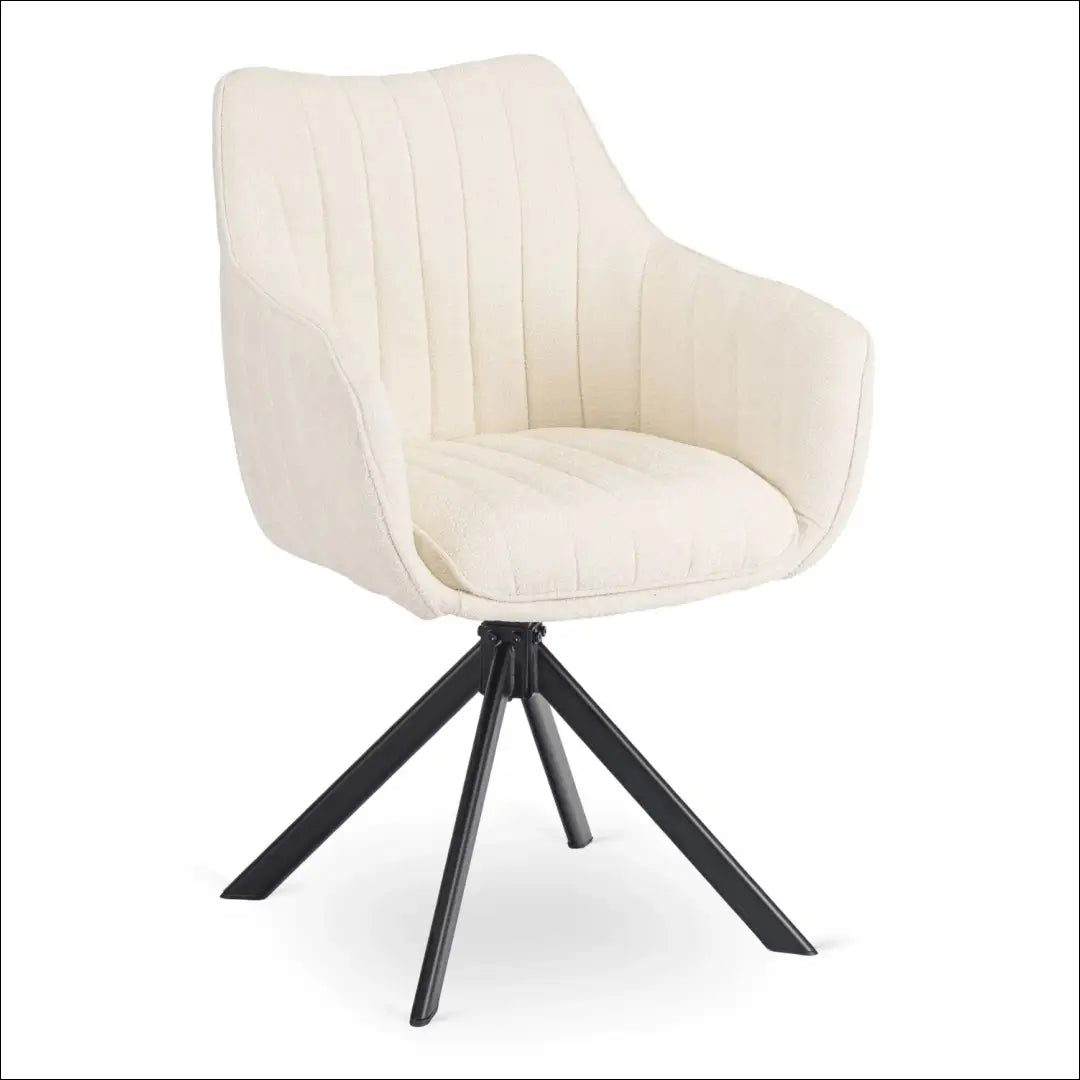 Kreminės spalvos „Boucle“ pasukama kėdė TE2586 - €115.46 Save 15% __label:Pristatymas 5-14 d.d., Newelite Naujausi