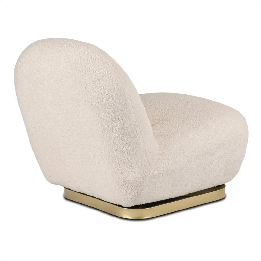 Kreminės spalvos „Boucle“ pasukama poilsio kėdė TE2468 - €207 Save 15% __label:Pristatymas 5-14 d.d., Newelite Naujausi