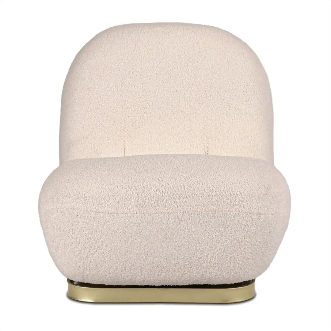 Kreminės spalvos „Boucle“ pasukama poilsio kėdė TE2468 - €207 Save 15% __label:Pristatymas 5-14 d.d., Newelite Naujausi