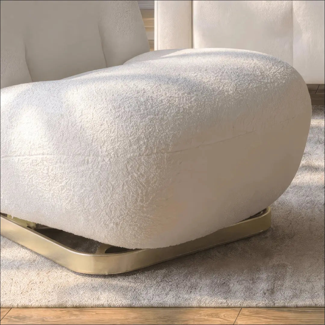 Kreminės spalvos „Boucle“ pasukama poilsio kėdė TE2468 - €207 Save 15% __label:Pristatymas 5-14 d.d., Newelite Naujausi