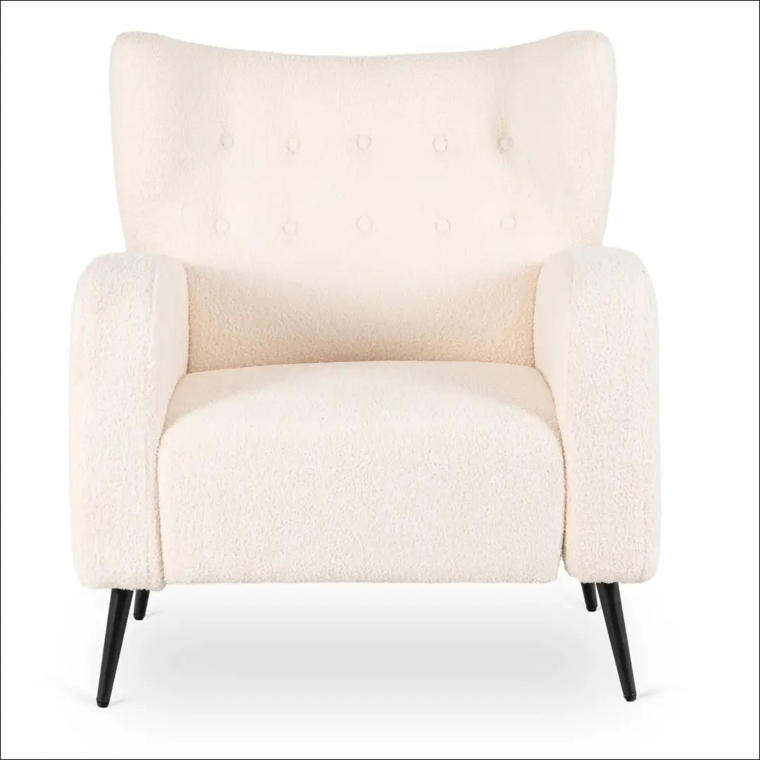 Kreminės spalvos „Boucle“ poilsio krėslas TE2471 - €246.90 Save 15% __label:Pristatymas 5-14 d.d., Newelite Naujausi