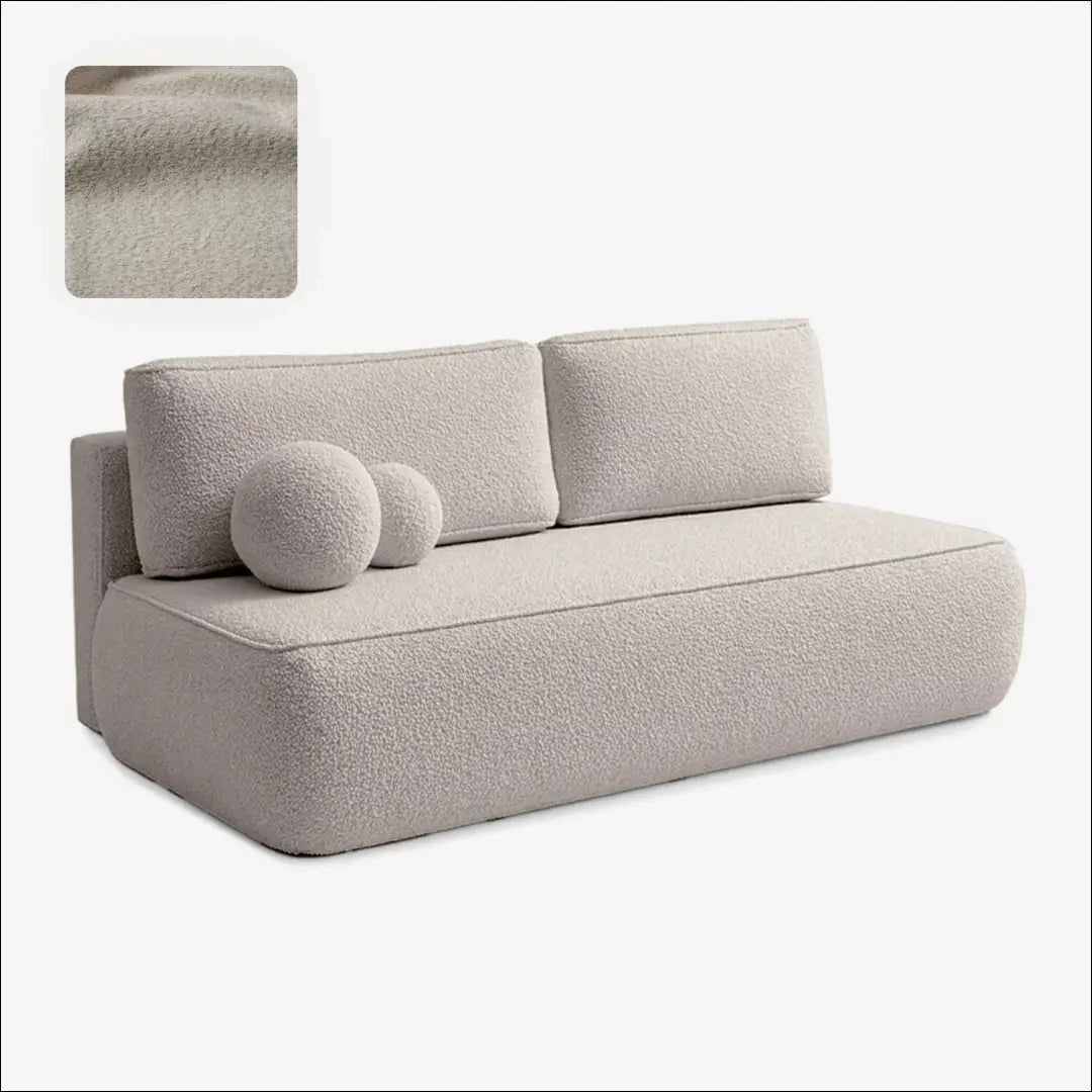 Kreminės spalvos „Boucle“ sofa-lova TE2504 - €694.87 Save 15% __label:Pristatymas 5-14 d.d., Newelite Naujausi
