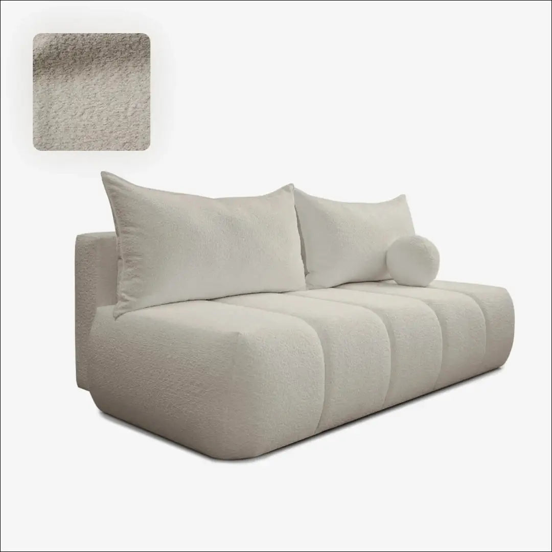 Kreminės spalvos buklė sofa-lova TE2483 - €708.69 Save 15% __label:Pristatymas 5-14 d.d., Newelite Naujausi produktai