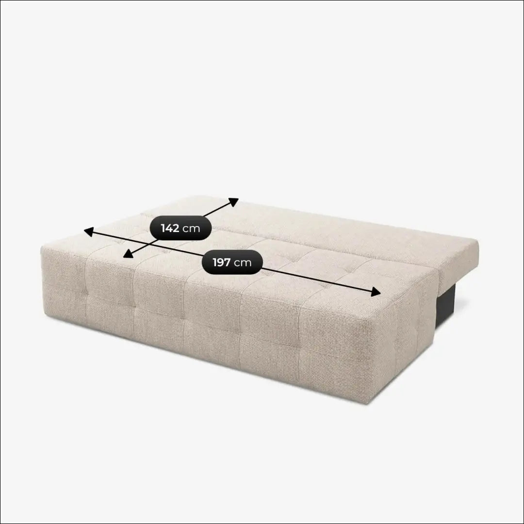 Kreminės spalvos šenilinė sofa-lova TE2499 - €639.56 Save 15% __label:Pristatymas 5-14 d.d., Newelite Naujausi