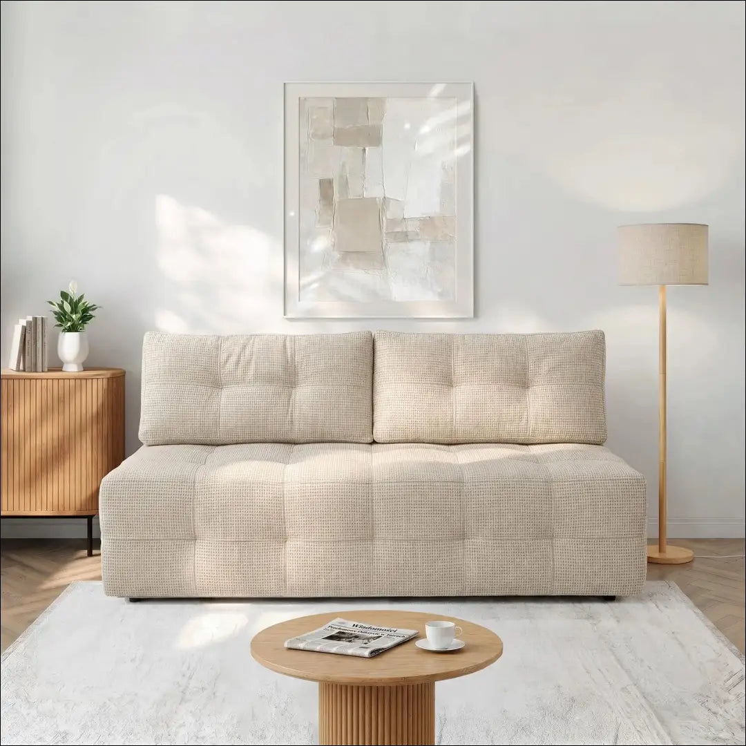 Kreminės spalvos šenilinė sofa-lova TE2499 - €639.56 Save 15% __label:Pristatymas 5-14 d.d., Newelite Naujausi