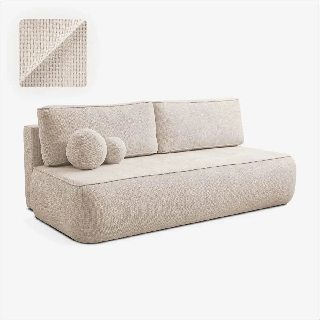 Kreminės spalvos šenilinė sofa-lova TE2510 - €667.22 Save 15% __label:Pristatymas 5-14 d.d., Newelite Naujausi