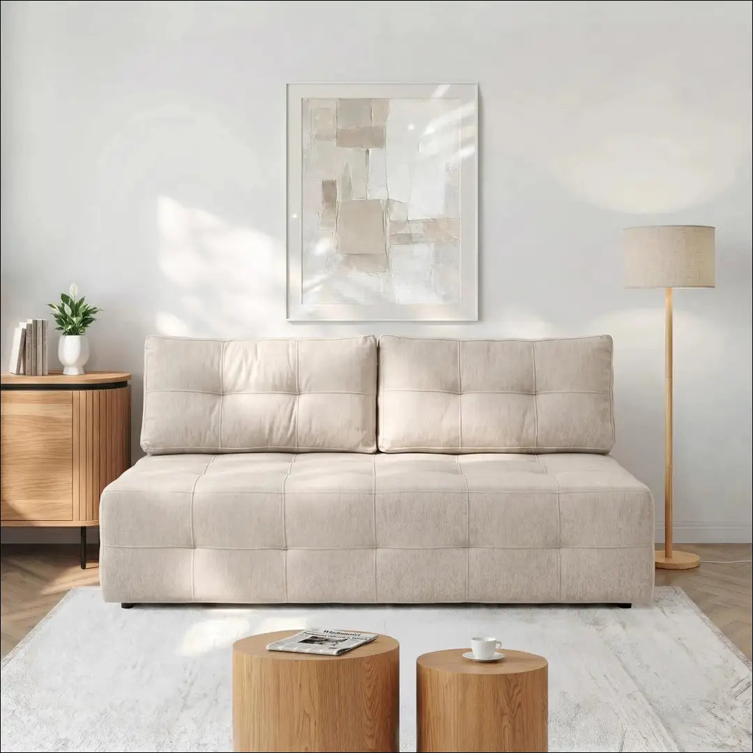 Kreminės spalvos sofa-lova TE2495 - €639.56 Save 15% __label:Pristatymas 5-14 d.d., Newelite Naujausi produktai | Namų