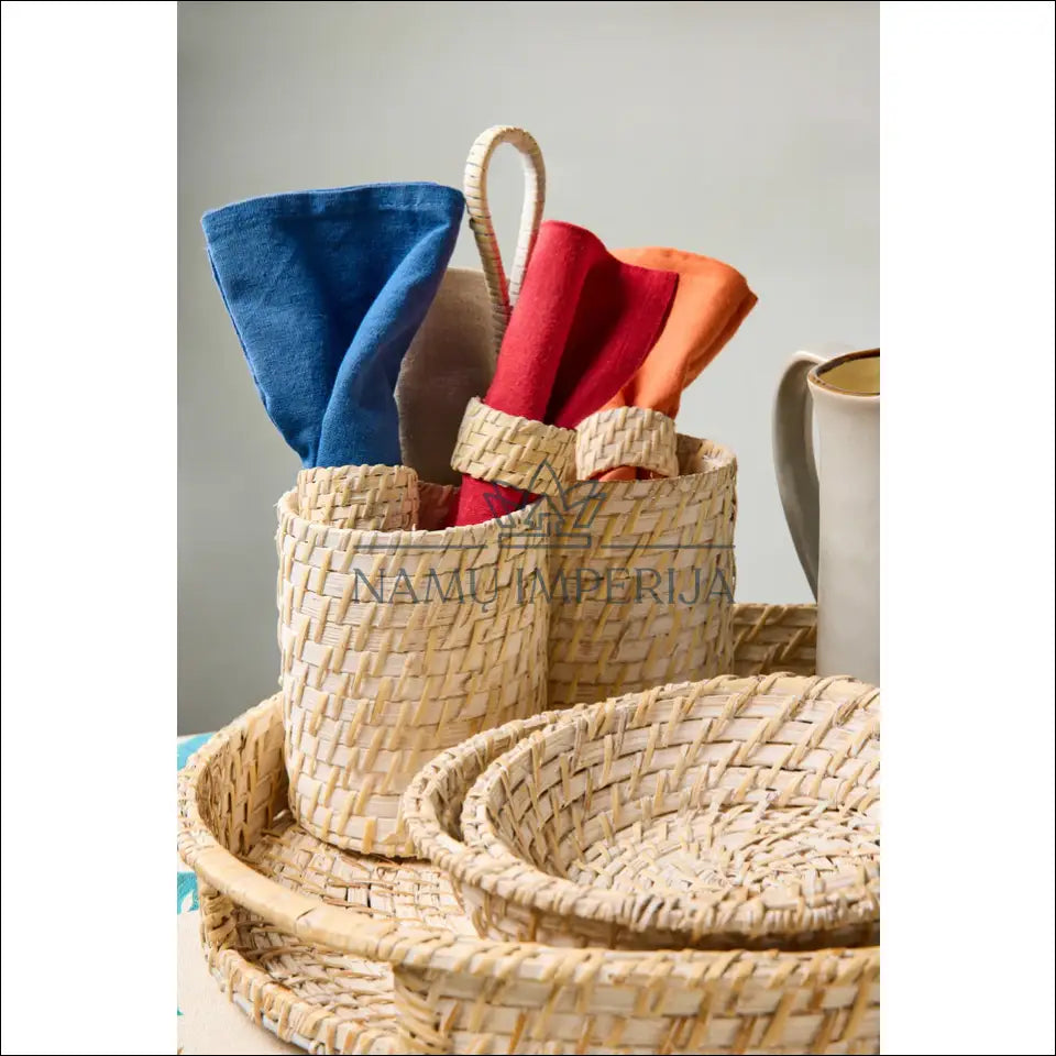 Krepšelis DI7246 - €12 Save 65% __label:Pristatymas 1-2 d.d., color-balta, color-smelio, dekoracijos, indai Balta