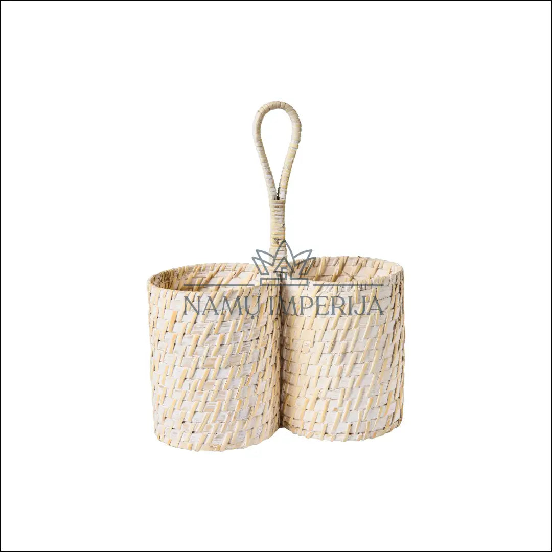 Krepšelis DI7246 - €12 Save 65% __label:Pristatymas 1-2 d.d., color-balta, color-smelio, dekoracijos, indai Balta
