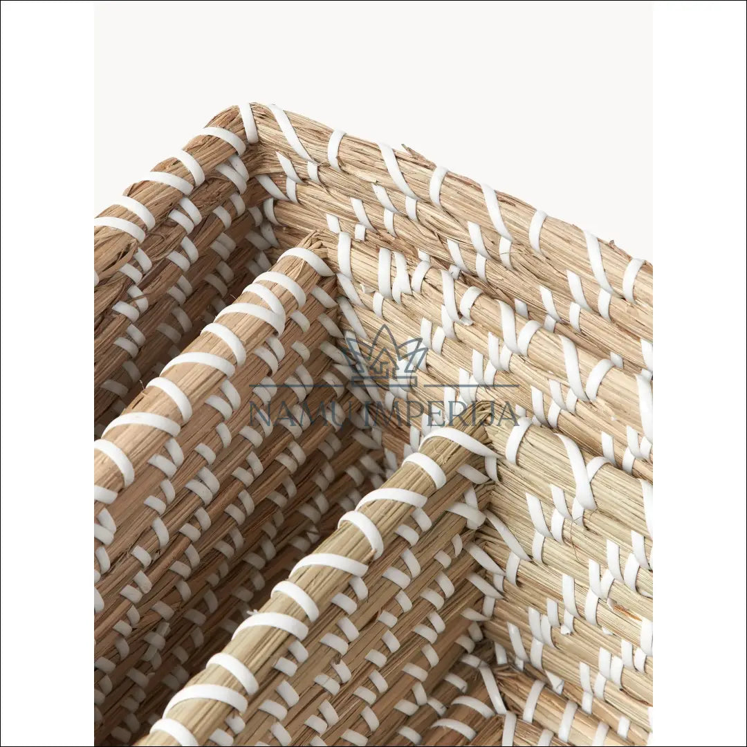 Krepšelių komplektas (3vnt) DI9844 - €35 Save 50% 25-50, __label:Pristatymas 1-2 d.d., color-balta, color-smelio,