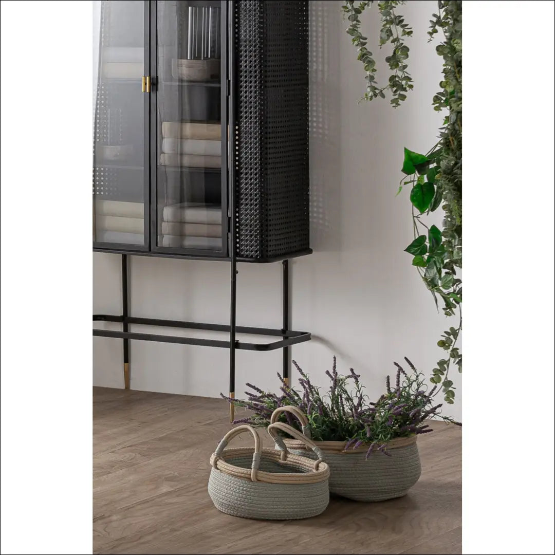 Krepšių komplektas (2vnt) DI10737 - €42 Save 50% 25-50, __label:Pristatymas 1-2 d.d., color-pilka, color-smelio,