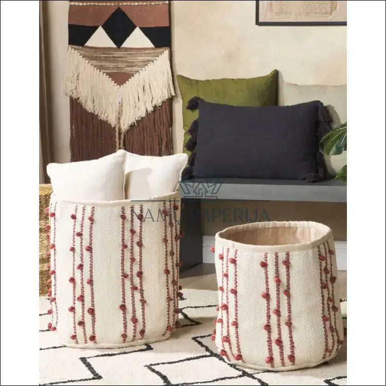 Krepšių komplektas (2vnt) DI9159 - €29 Save 50% 25-50, __label:Pristatymas 1-2 d.d., color-raudona, color-smelio,