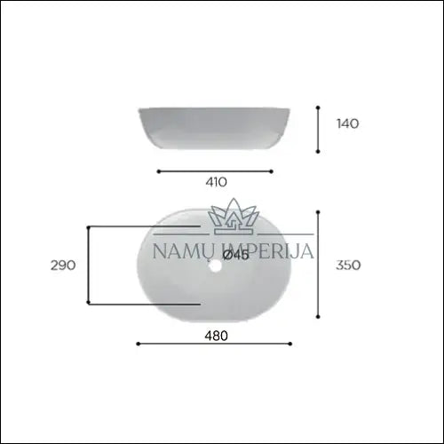 Kriauklė KI733 - €68 Save 60% 50-100, __label:Pristatymas 1-2 d.d., color-balta, material-porcelianas, spec €50 to €100