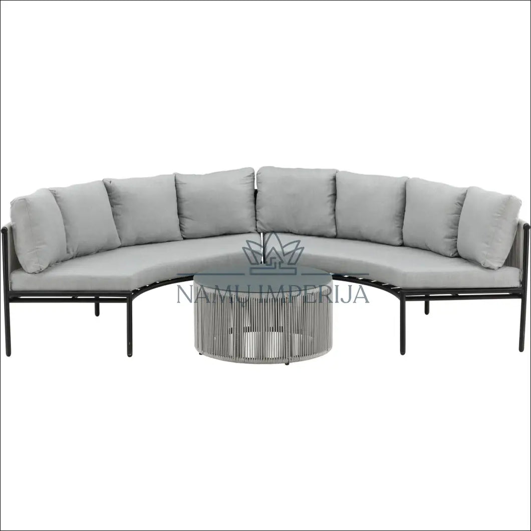 Lauko baldų komplektas (3 dalys) LI398 - €652 Save 55% color-juoda, color-pilka, lauko baldai, material-metalas,