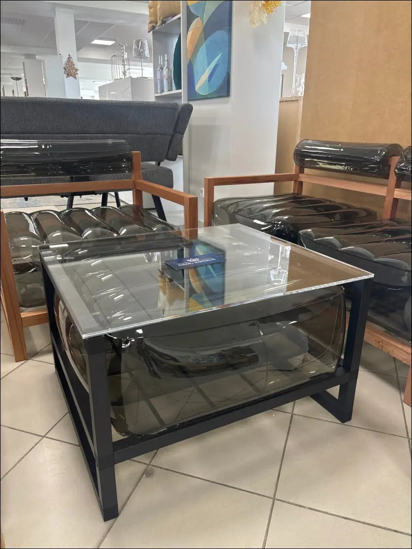 Lauko baldų komplektas (4 dalys) ’Mojow’ LI555 - €784 Save 60% __label:Pristatymas 1-2 d.d., color-juoda, color-ruda,