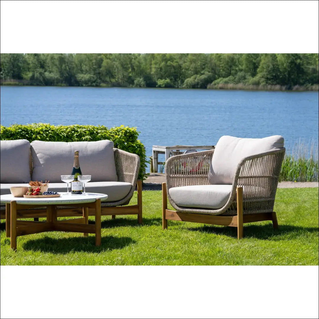 Lauko baldų komplektas akacijos medienos smėlio spalvos su pagalvėlėmis RD1121 - €2,110 Save 15% __label:Pristatymas