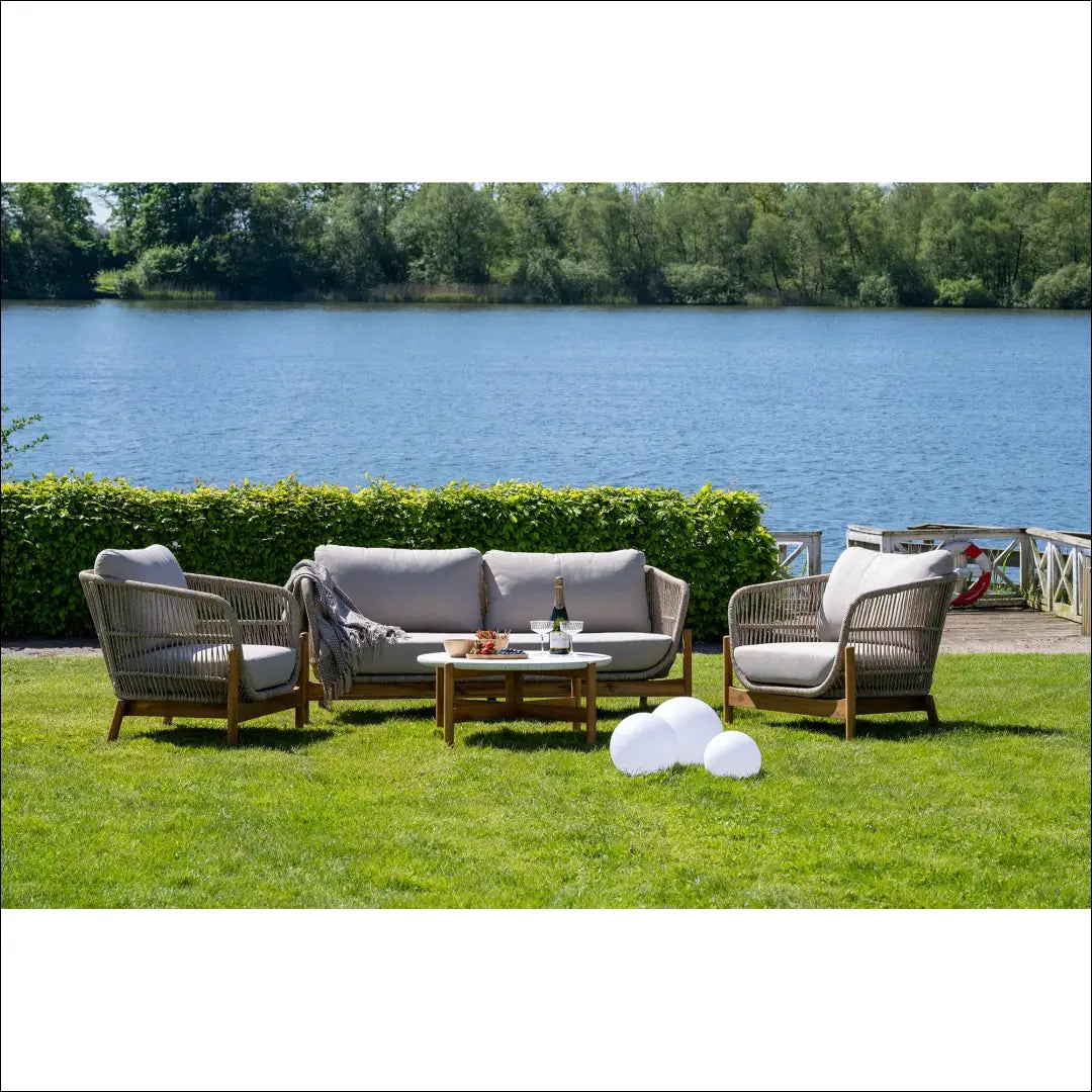 Lauko baldų komplektas akacijos medienos smėlio spalvos su pagalvėlėmis RD1121 - €2,110 Save 15% __label:Pristatymas