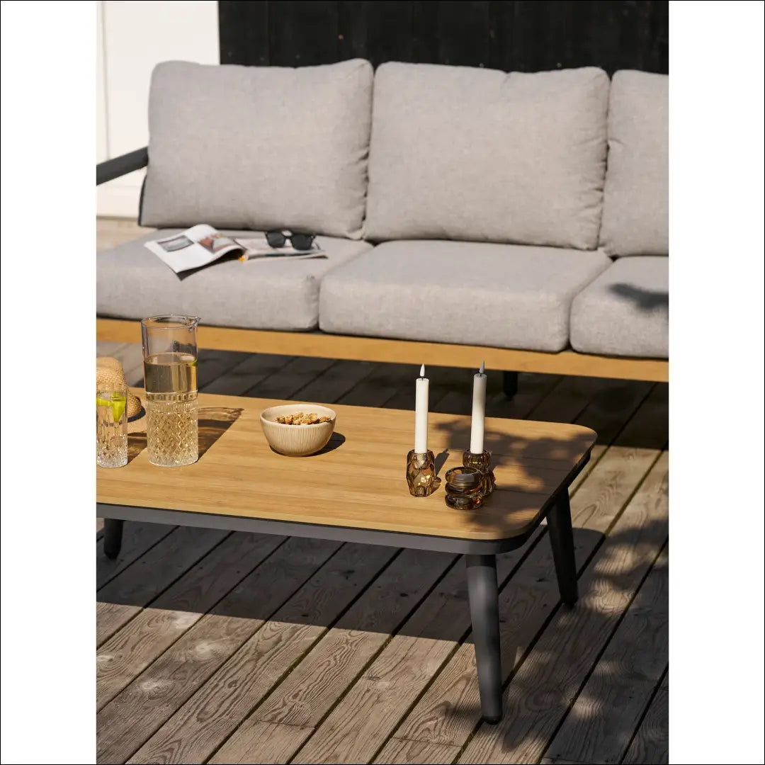 Lauko baldų komplektas aliuminis antracito pilka su pagalvėlėmis RD1119 - €1,653 Save 15% __label:Pristatymas 5-14
