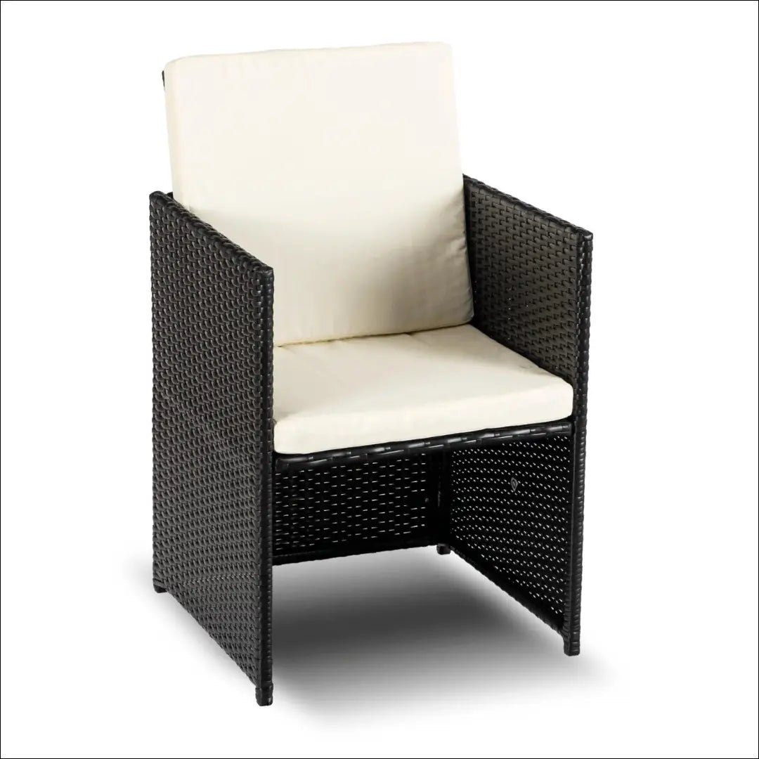 Lauko baldų komplektas juodos spalvos / kreminės TE1231 - €615 Save 15% __label:Pristatymas 5-14 d.d., elite, over-200,