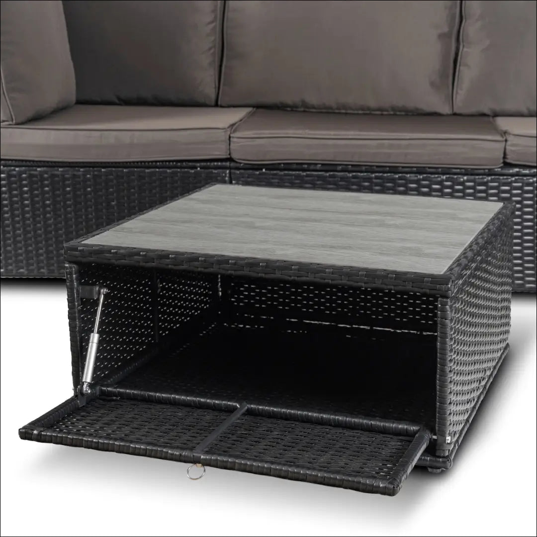 Lauko baldų komplektas juodos spalvos / rudos TE1217 - €647 Save 15% __label:Pristatymas 5-14 d.d., elite, Meble