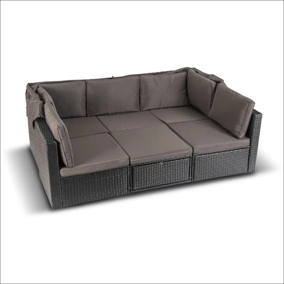 Lauko baldų komplektas juodos spalvos / rudos TE1217 - €647 Save 15% __label:Pristatymas 5-14 d.d., elite, Meble