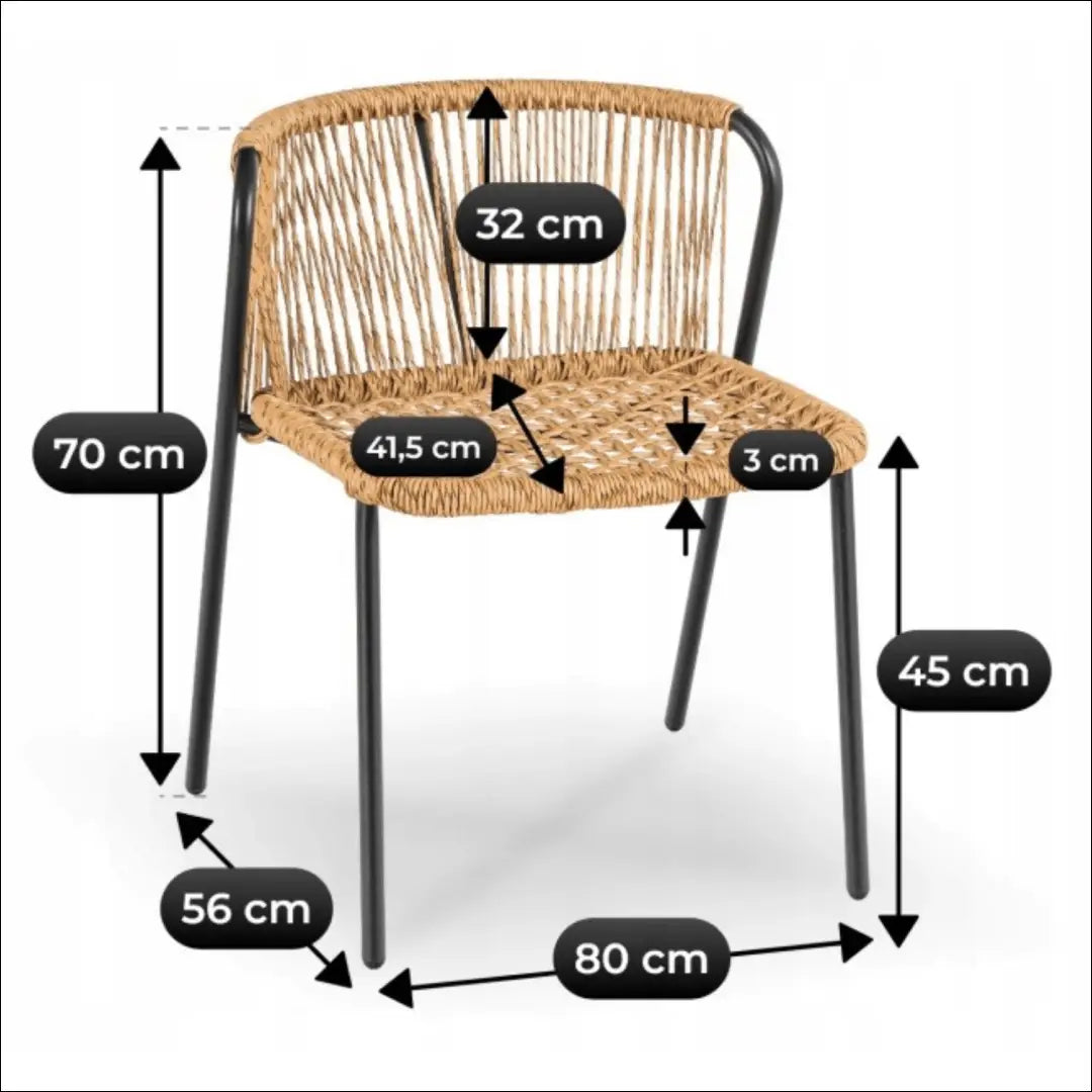 Lauko baldų komplektas juodos spalvos / rudos TE1227 - €224 Save 15% __label:Pristatymas 5-14 d.d., elite, over-200,