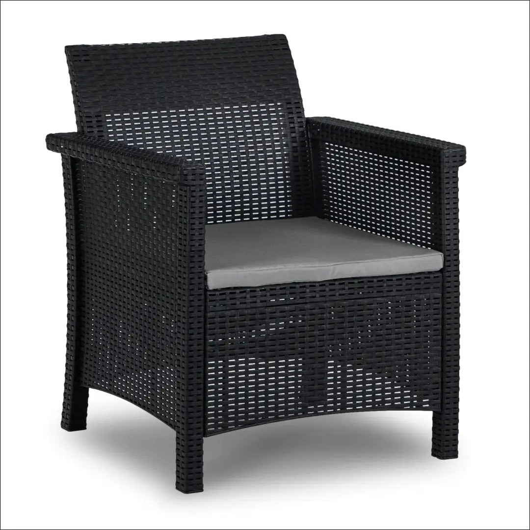 Lauko baldų komplektas juodos spalvos TE1183 - €333 Save 15% __label:Pristatymas 5-14 d.d., elite, Meble ogrodowe,