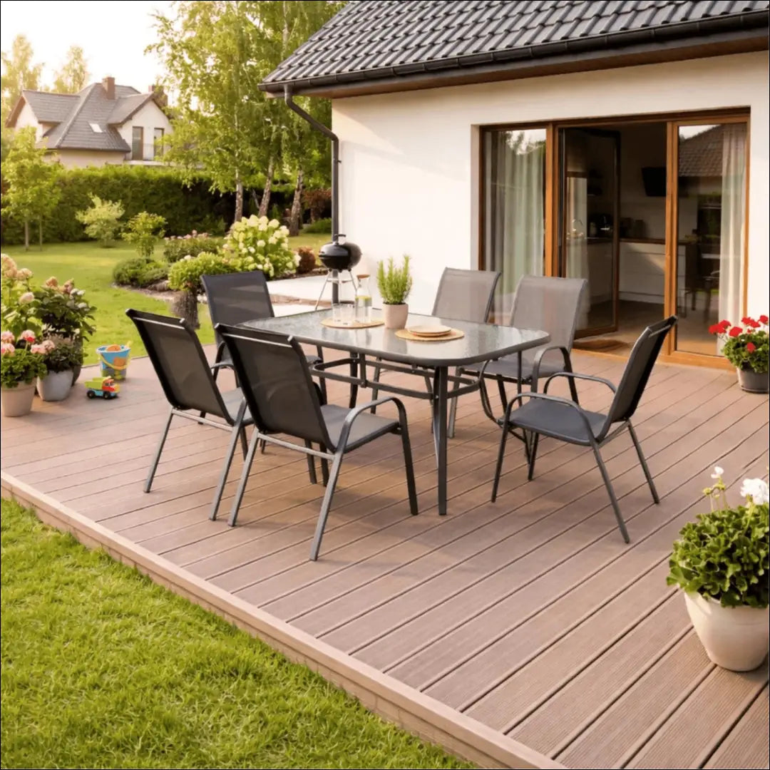 Lauko baldų komplektas juodos spalvos TE1225 - €229 Save 15% __label:Pristatymas 5-14 d.d., elite, over-200, uzsakomi
