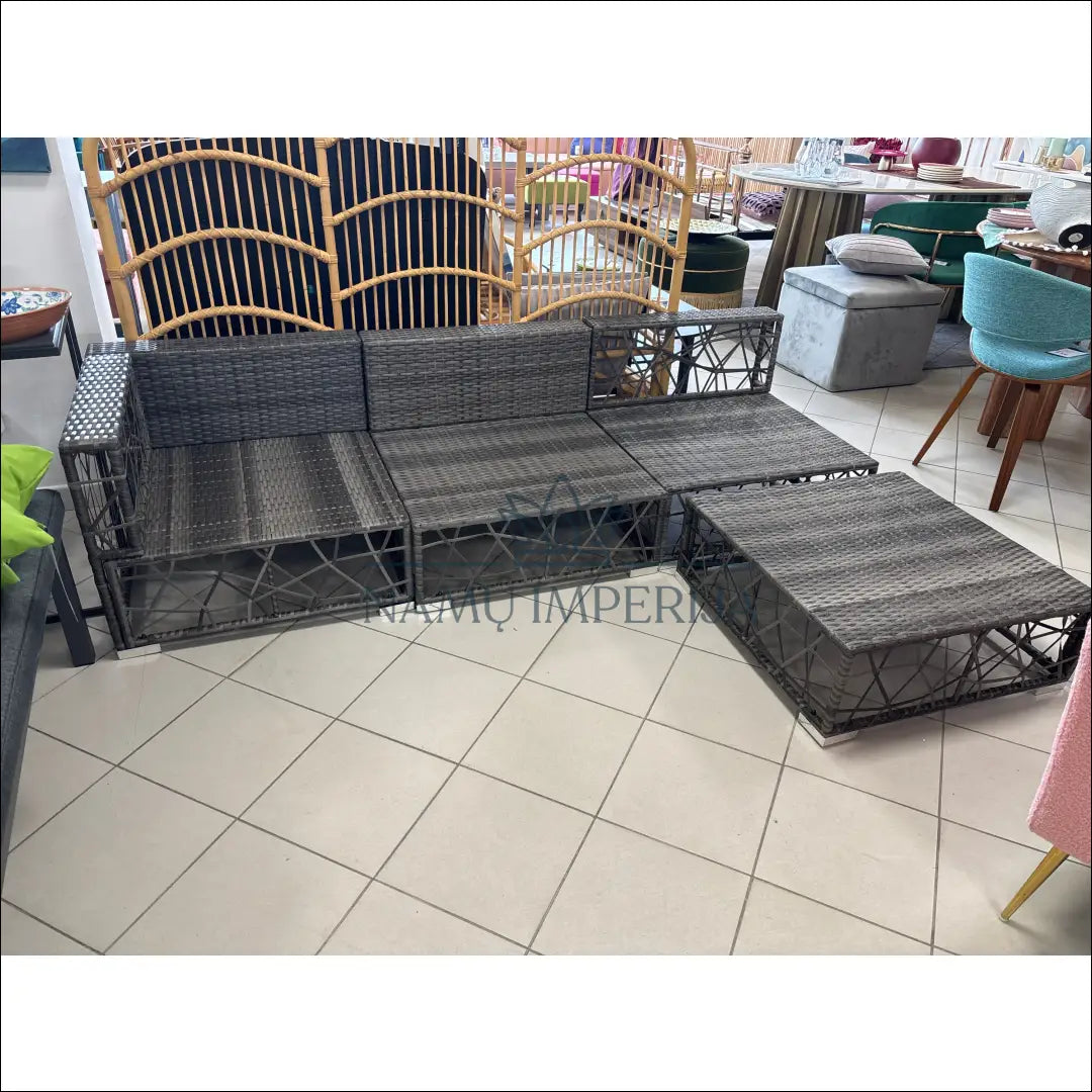 Lauko baldų komplektas LI705 - €224 Save 30% __label:Pristatymas 1-2 d.d., color-pilka, lauko baldai, lauko-kedes,