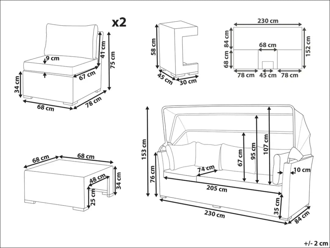 Lauko baldų komplektas LI838 - €1,225 Save 50% __label:Pristatymas 1-2 d.d., color-pilka, color-ruda, lauko baldai,