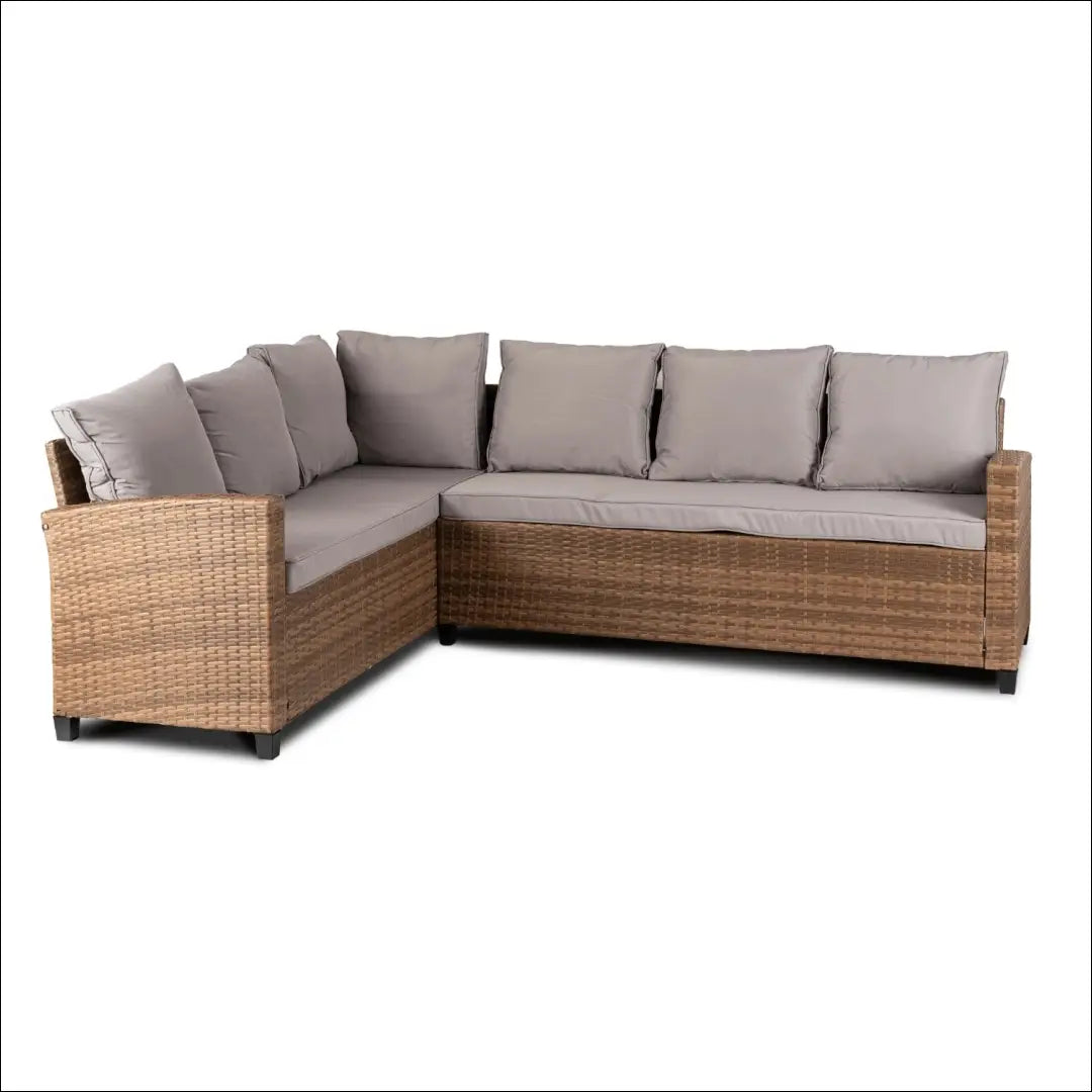 Lauko baldų komplektas pilkos spalvos / rudos TE1184 - €676 Save 15% __label:Pristatymas 5-14 d.d., elite, Meble