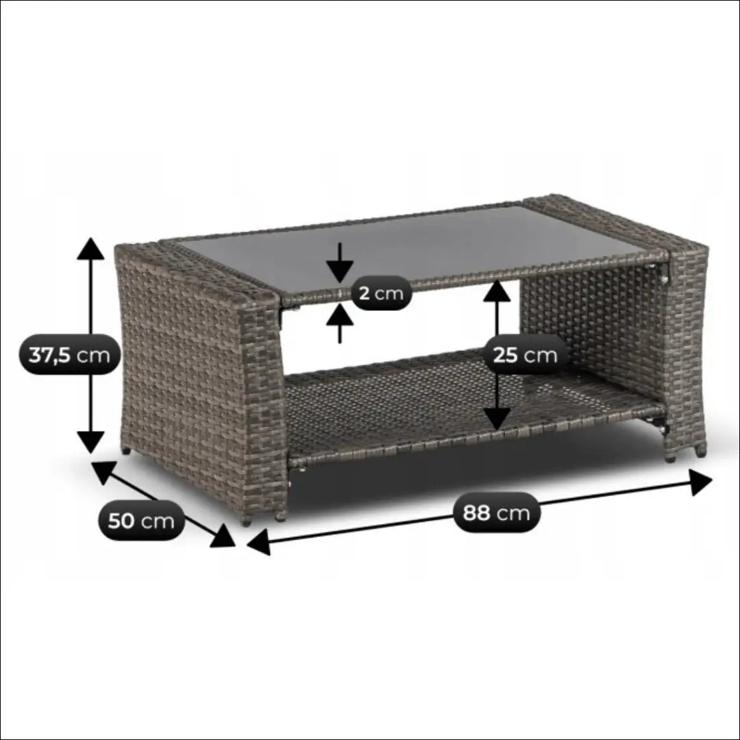Lauko baldų komplektas pilkos spalvos TE1228 - €592 Save 15% __label:Pristatymas 5-14 d.d., elite, over-200, uzsakomi