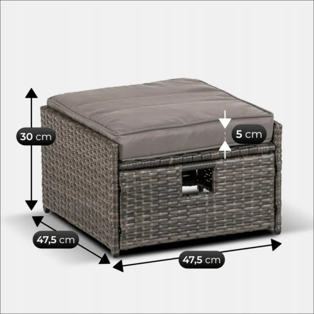 Lauko baldų komplektas pilkos spalvos TE1228 - €592 Save 15% __label:Pristatymas 5-14 d.d., elite, over-200, uzsakomi