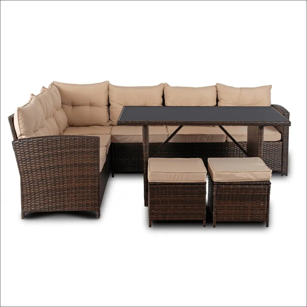 Lauko baldų komplektas smėlio spalvos / rudos TE1210 - €612 Save 15% __label:Pristatymas 5-14 d.d., elite, over-200,