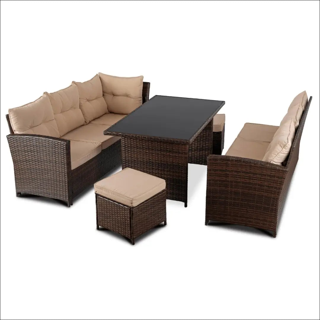 Lauko baldų komplektas smėlio spalvos / rudos TE1210 - €612 Save 15% __label:Pristatymas 5-14 d.d., elite, over-200,