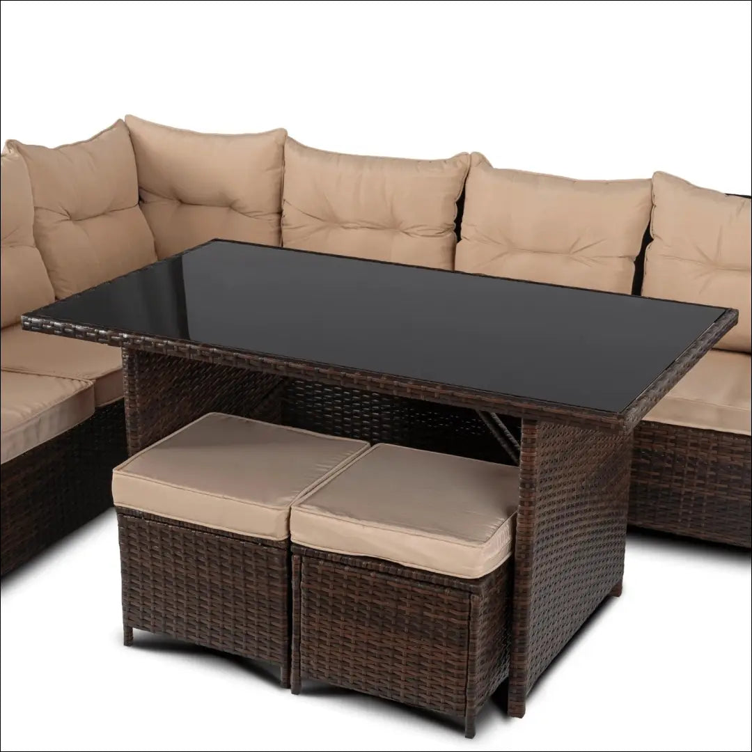 Lauko baldų komplektas smėlio spalvos / rudos TE1210 - €612 Save 15% __label:Pristatymas 5-14 d.d., elite, over-200,