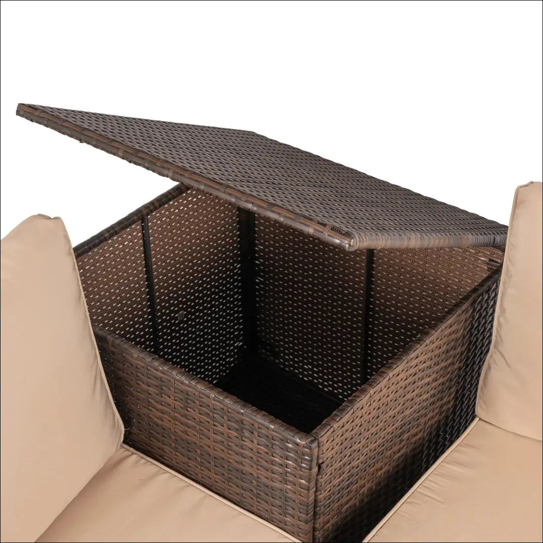 Lauko baldų komplektas smėlio spalvos / rudos TE1212 - €469 Save 15% __label:Pristatymas 5-14 d.d., elite, Meble