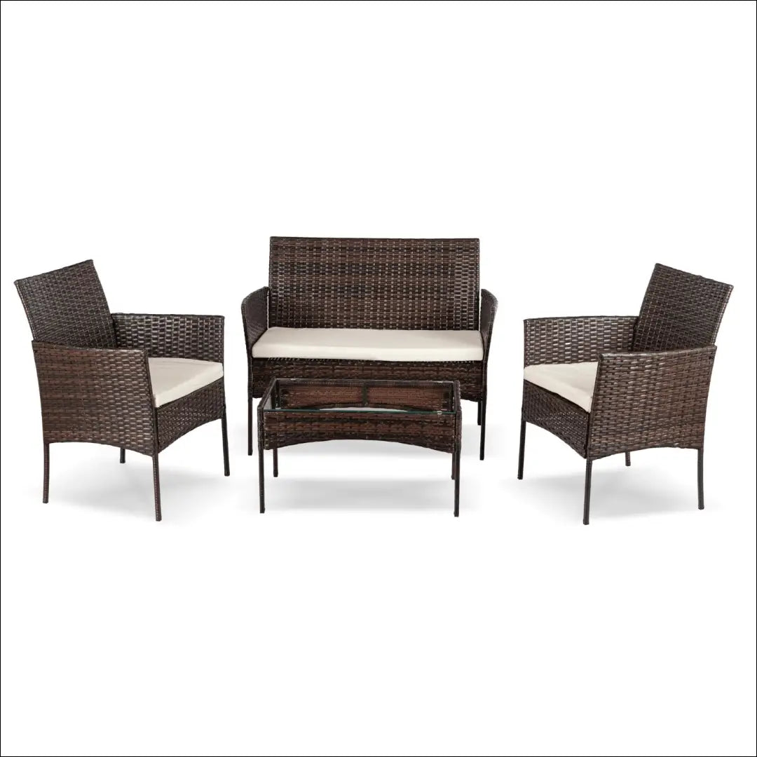 Lauko baldų komplektas smėlio spalvos / rudos TE1219 - €181 Save 15% 100-200, __label:Pristatymas 5-14 d.d., elite,