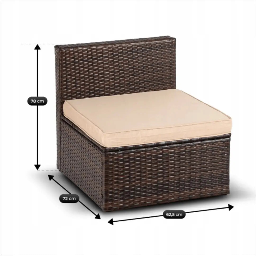 Lauko baldų komplektas smėlio spalvos / rudos TE1229 - €682 Save 15% __label:Pristatymas 5-14 d.d., elite, Meble