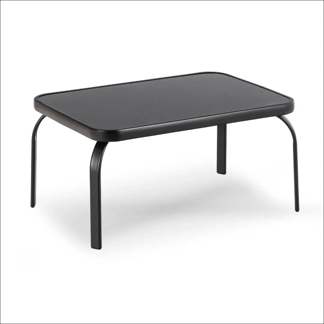 Lauko baldų komplektas su tinklelio atlošu pilkos spalvos / juodos TE1218 - €124 Save 15% 100-200, __label:Pristatymas